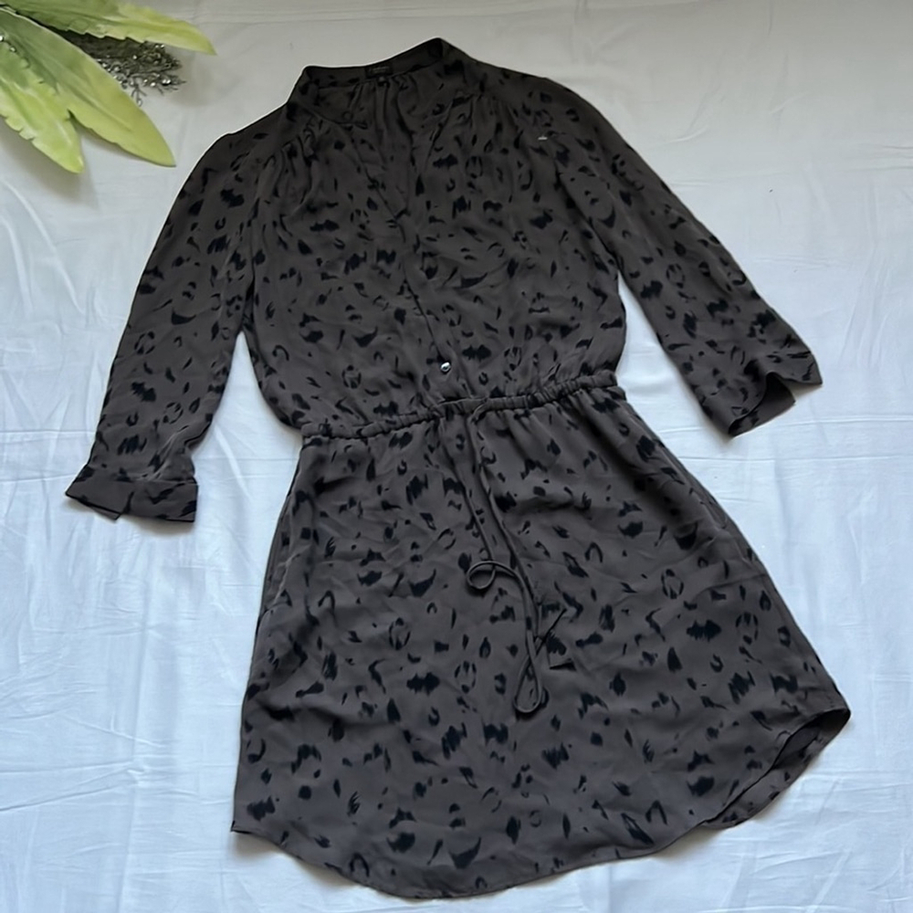 Babaton Bennett Silk Drawstring Dress